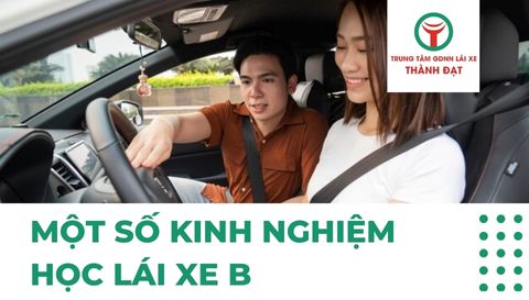 Một số kinh nghiệm học lái xe B