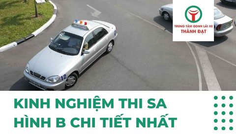 kinh nghiệm thi sa hình B chi tiết nhất