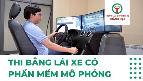 thi bằng lái xe có phần mềm mô phỏng
