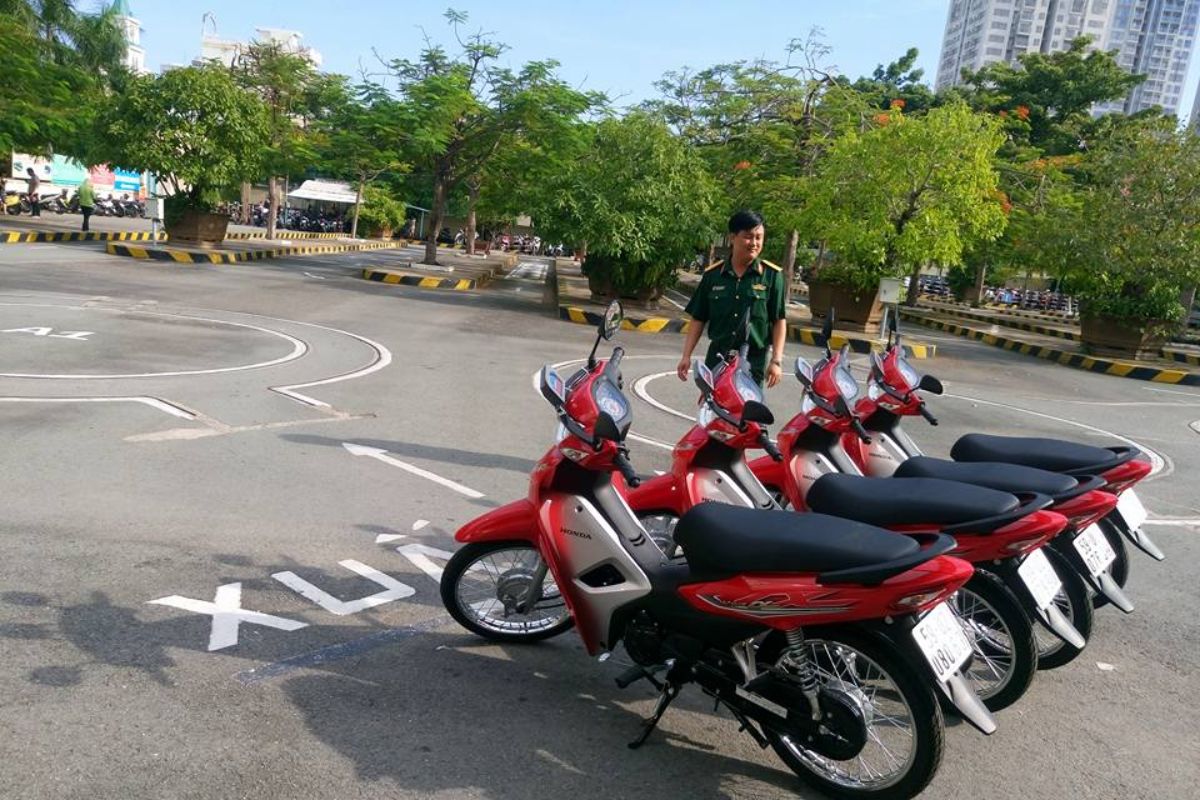 Xe máy mà các học viên sẽ thi thực hành