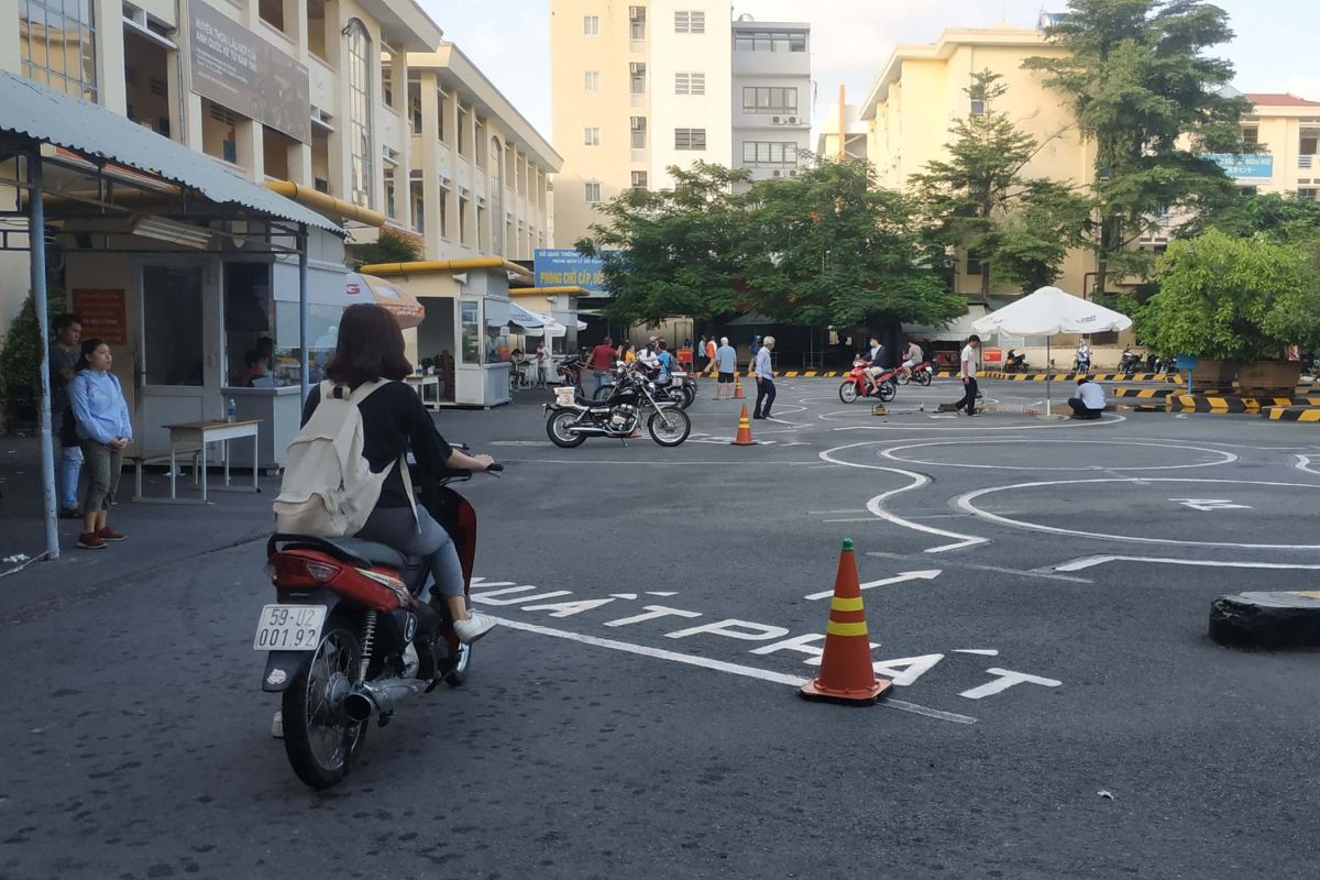 Học viên được hướng dẫn thứ tự thi phần thực hành