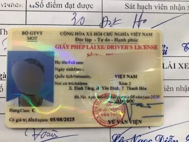 thủ tục đổi giấy phép lái xe hạng C