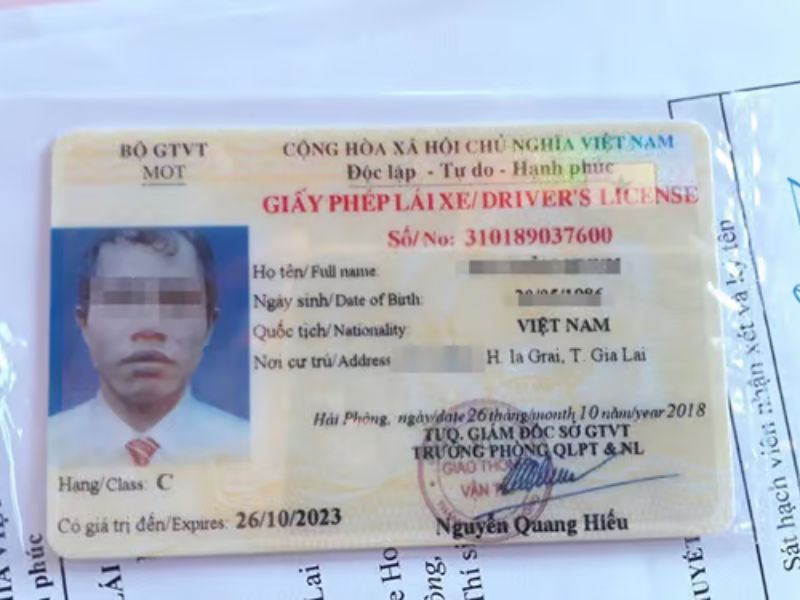 Các trình tự thủ tục đổi giấy phép lái xe hạng C