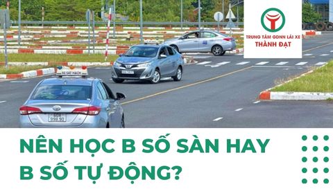 Nên học bằng lái xe B số sàn hay bằng lái xe B số tự động?