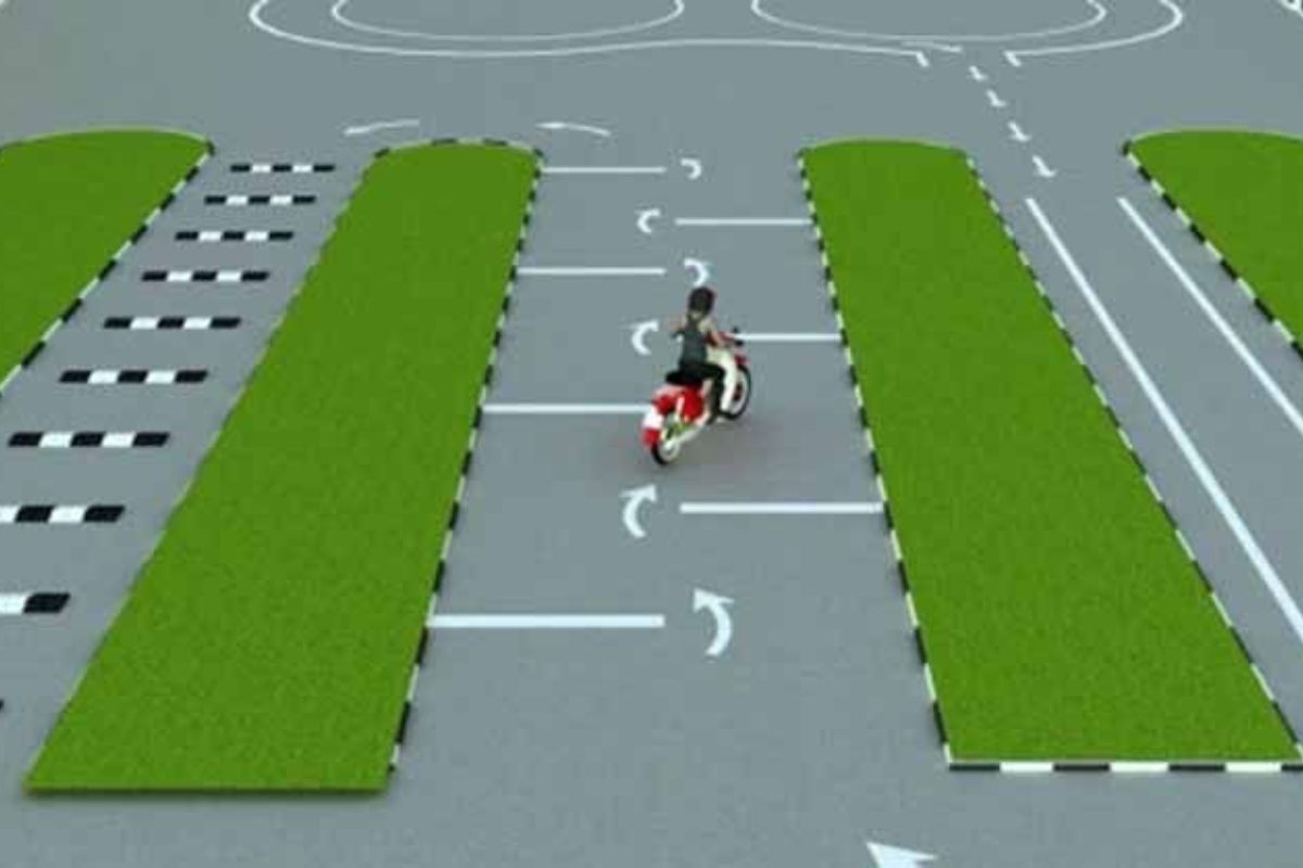 Bài sát hạch số 3: Phần thi đường ziczac